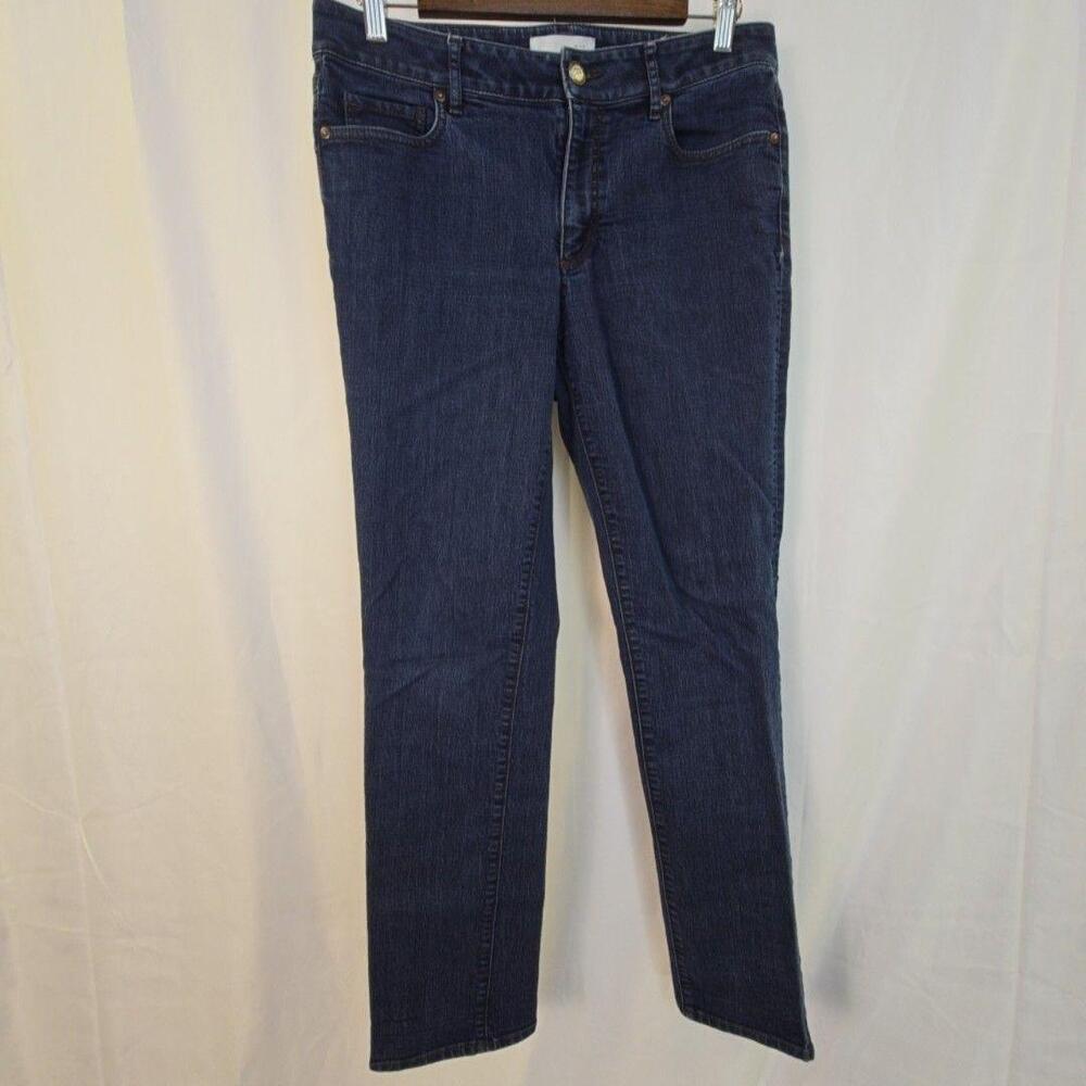 Ann Taylor LOFT Jeans Womens 8 29 Blue Medium Wash Curvy Straight Denim Pants